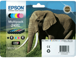 Epson T2438 Blekkpatroner XL, 6-pakning