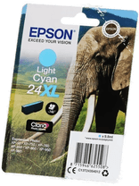 Epson 24XL Lys Cyan Blekk