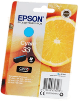 Epson Cyan 33 Claria Premium-blekk