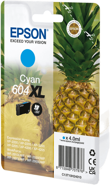 Epson 604XL Blekkpatron Cyan