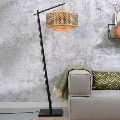 Good & Mojo Bhutan gulvlampe, svart, 176 cm