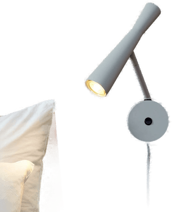 It S About Romi Bordeaux vegglampe, grå