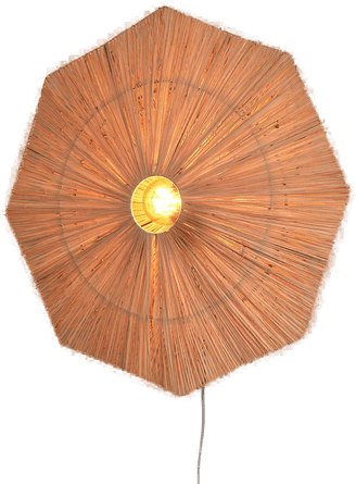 Good & Mojo vegglampe Panama, Ø 65 cm