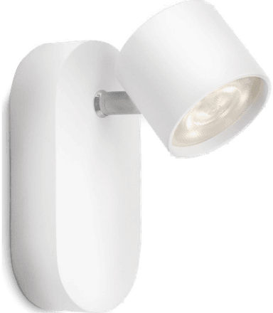 Philips Star LED vegglampe, stillbar, hvit