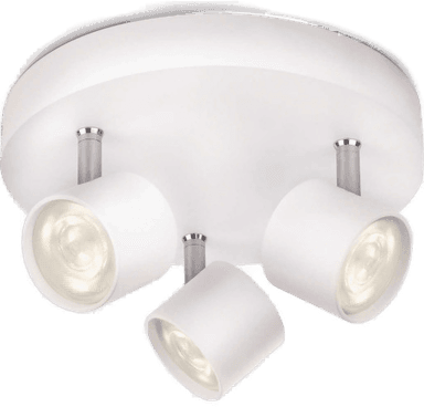 Philips Star LED taklampe, hvit, rund
