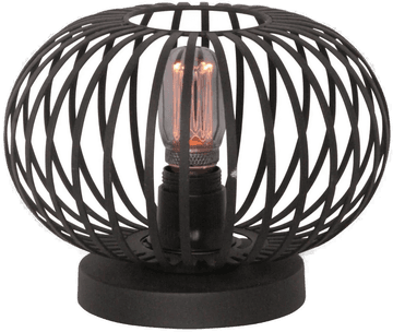 Freelight Aglio bordlampe, svart, Ø 25 cm