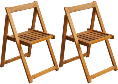 Vidaxl Klappstoler 2 stk akasie