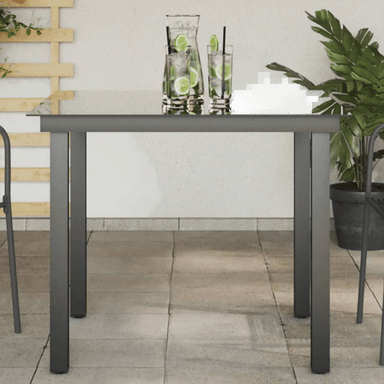 Vidaxl Hagebord svart 80x80 cm