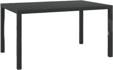 Vidaxl Hagebord svart 150 x 90 cm