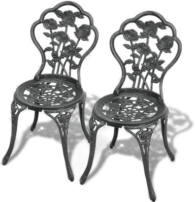 Vidaxl Bistrostoler 2 stk grønn