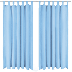 Vidaxl Mikrosateng gardiner 140x175 cm turkis