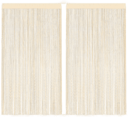 Vidaxl Trådgardiner 100x250 cm 2 stk