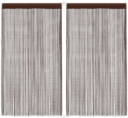 Vidaxl Trådgardiner 140x250 cm brun