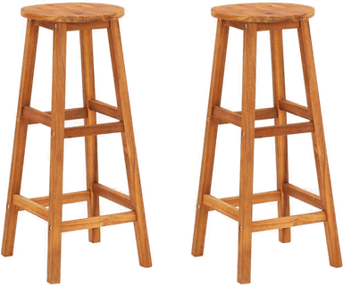 Vidaxl Barstoler 2 stk akasie