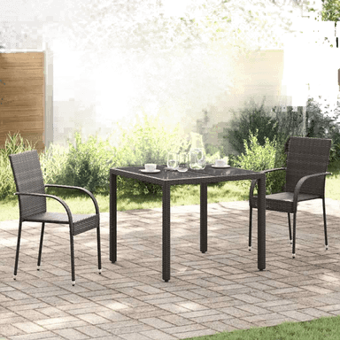 Vidaxl Stablestoler 2 stk brun