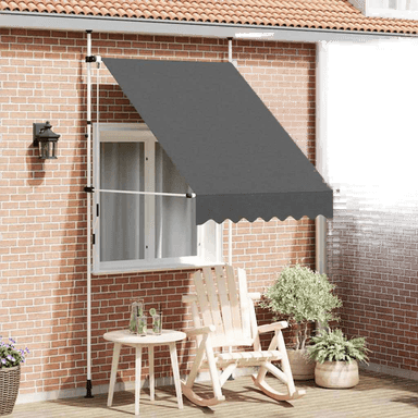 Vidaxl Manuell markise 150 cm antrasitt