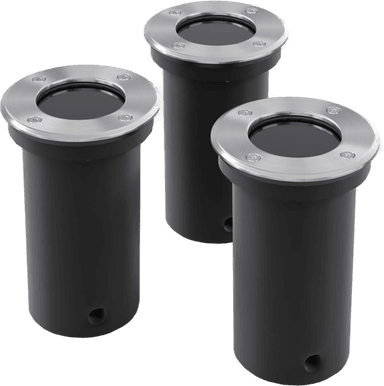 Vidaxl Innebygde hagelys 3x runde