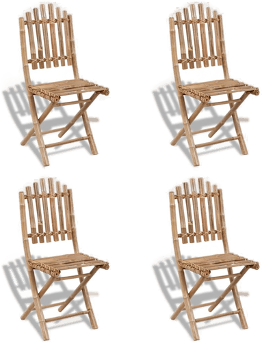 Vidaxl Sammenleggbare utestoler 4 stk