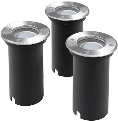 vidaXL Utendørs LED bakkelys 3 stk