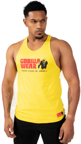 Gorilla Wear Men Classic Tank Top, yellow