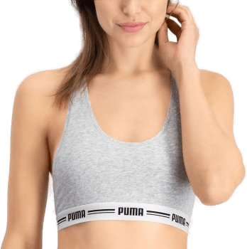 Puma Iconic Racer Back Bra Grå
