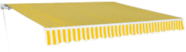 Vidaxl Foldbar markise 600 cm gul/hvit