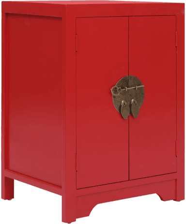 Vidaxl Nattbord rød 38x28x52 cm