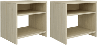 Vidaxl Nattbord 2 stk sonoma eik