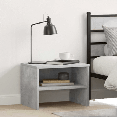 Vidaxl Nattbord betonggrå 40x30 cm