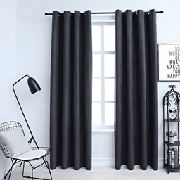 Vidaxl Lystette gardiner antrasitt 140x175 cm