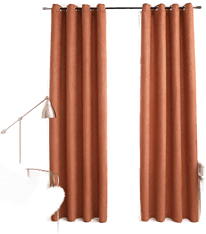 Vidaxl Lystette gardiner rust 140x225 cm