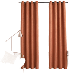 Vidaxl Lystette gardiner rust 140x245 cm