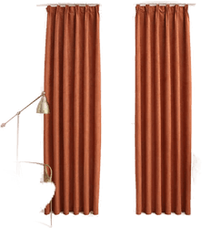 Vidaxl Lystette gardiner rust 140x225 cm