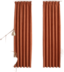 Vidaxl Lystette gardiner rust 140x245 cm