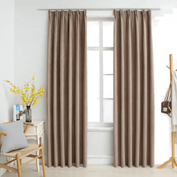 Vidaxl Lystette gardiner 140x225 cm 2 stk