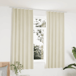 Vidaxl Lystette gardiner fløyel beige 140x175 cm