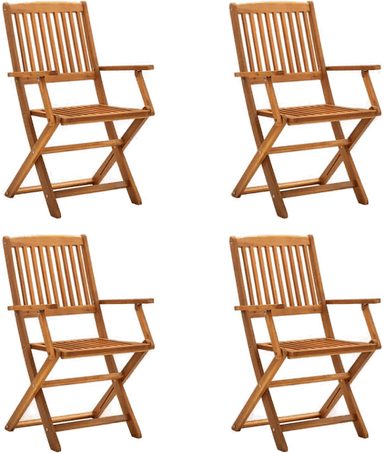 Vidaxl Klappstoler 4 stk akasie