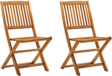 Vidaxl Klappstoler 2 stk akasie
