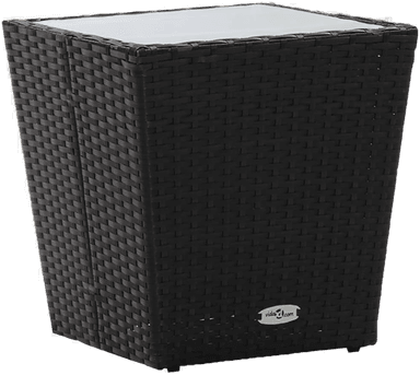 Vidaxl Tebord svart 41,5x41,5 cm