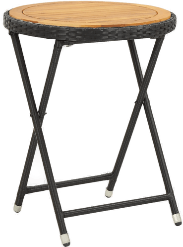 Vidaxl Tebord svart 60 cm