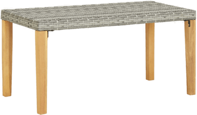 Vidaxl Hagebenk 120 cm grå polyrotting