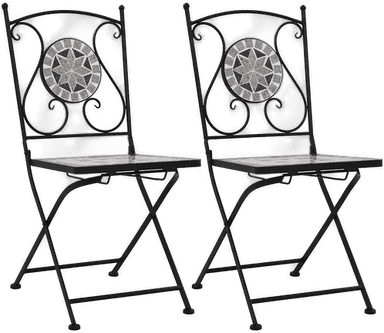 Vidaxl Mosaikkbistrostoler 2 stk