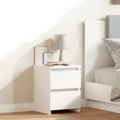 Vidaxl Nattbord hvit 30x30x40 cm