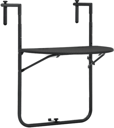 Vidaxl Hengende balkongbord brun 60x64 cm