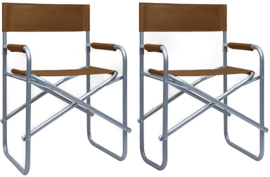Vidaxl Regissørstoler 2 stk brun