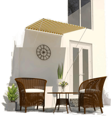 Vidaxl Uttrekkbar markise 100x150 cm