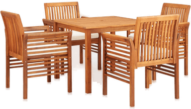 Vidaxl Utendørs spisestue 5 deler