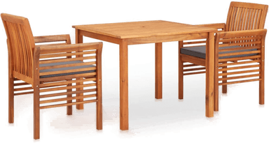 Vidaxl Utendørs spisestue 3 deler