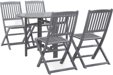 Vidaxl Utendørs spisestue 5 deler