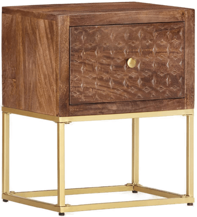 Vidaxl Nattbord heltre mango